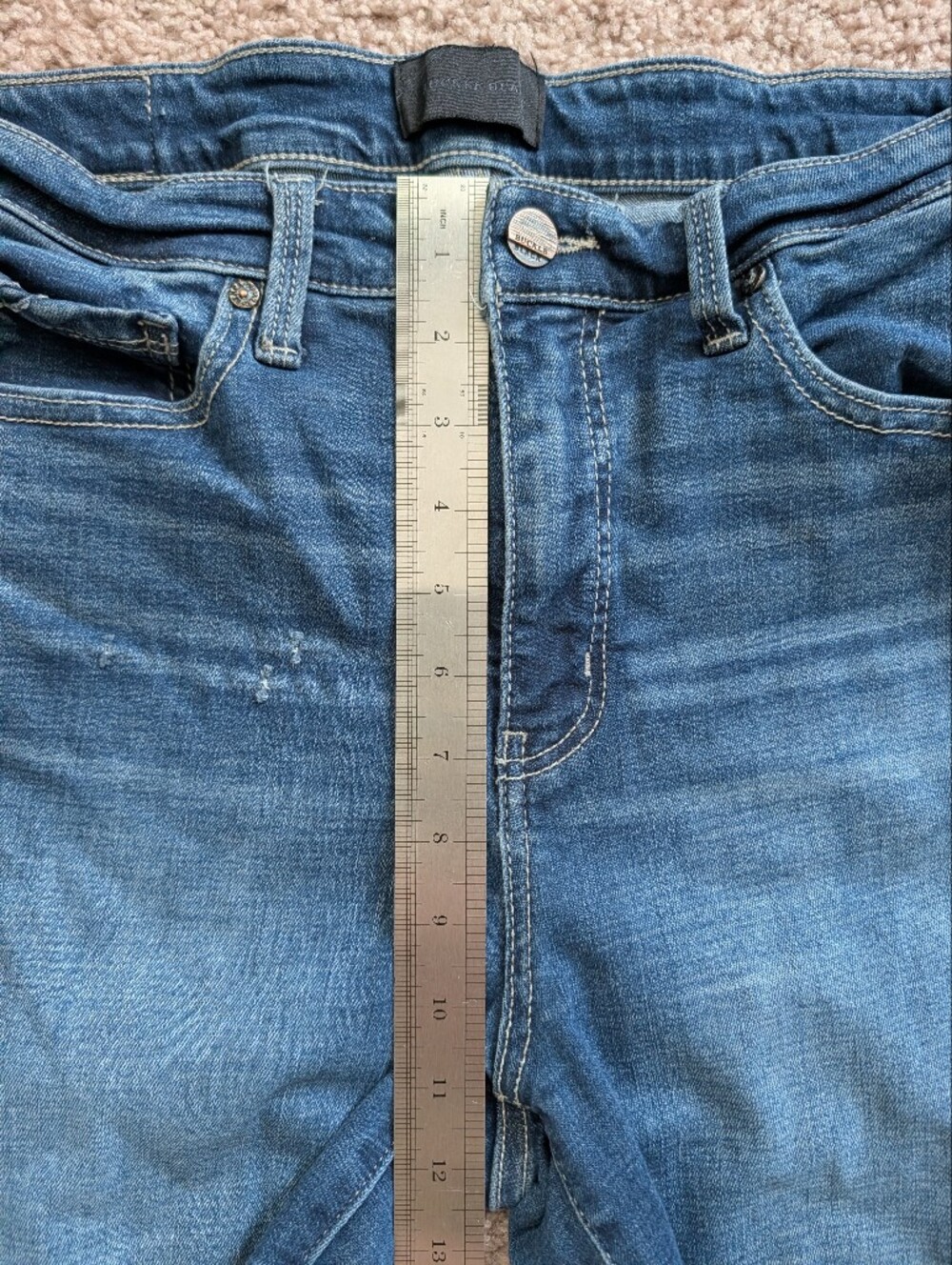 Buckle Black Womens Dark Blue Fit No. 75 Tailored Bootcut Stretch Jeans 30x32 - Picture 12 of 16